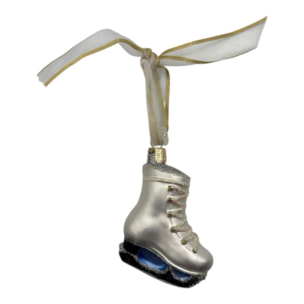 Old World Ice Skating Christmas Ornament Vintage Unique Skater Ice Princess 3 In